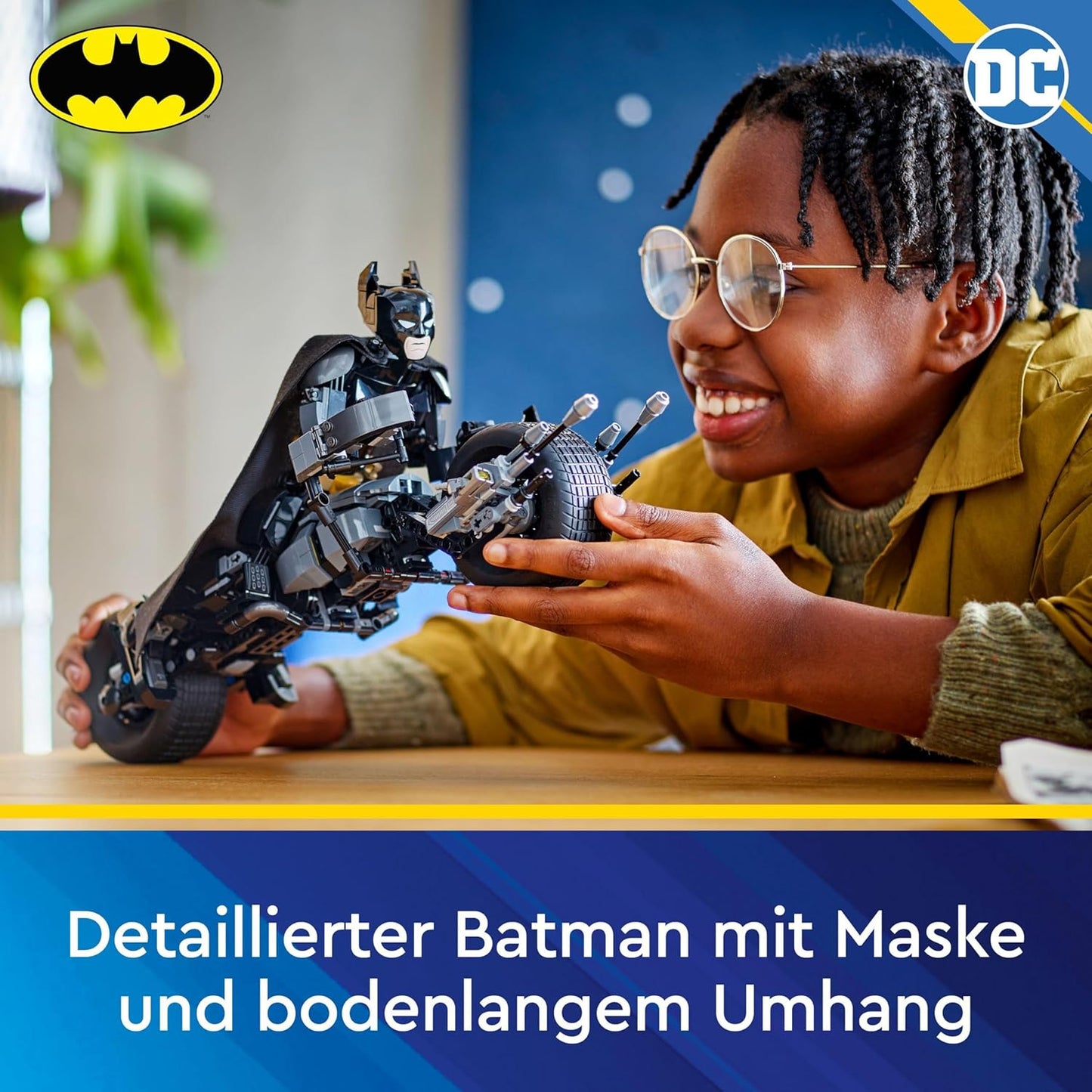 LEGO DC Batman: Batman Building Figure with the Batpod, Superhero Movies Toy, Adventure Playset for Kids, Gift for Boys and Girls 76273