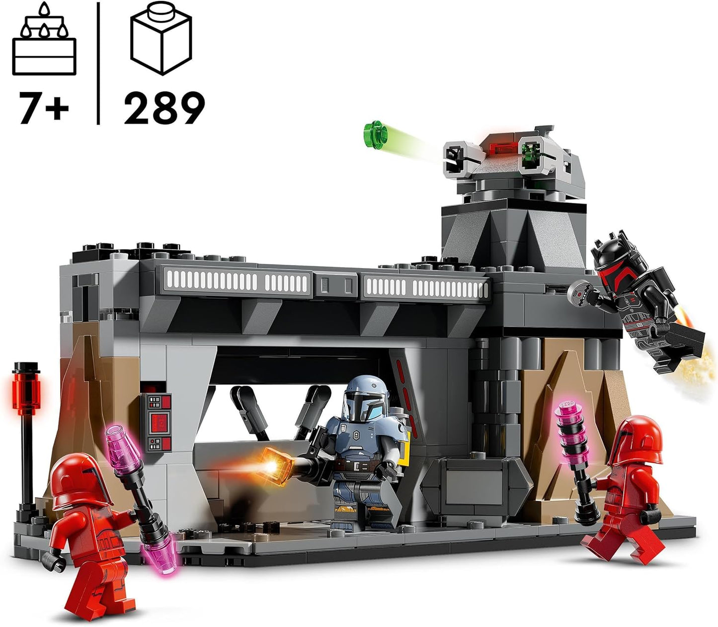 Lego Star Wars: The Mandalorian Duel Between Paz Vizsla and Moff Gideon, Collectable Building Toy for Children, Gift Idea for Creative Boys and Girls from 7 Years, Mandalorian Toy, 75386