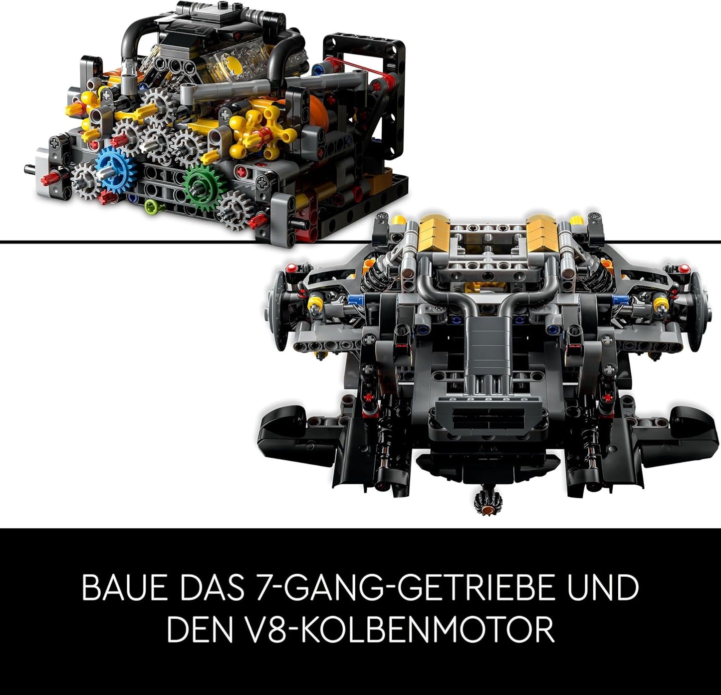 LEGO Technic McLaren P1 Super Sports Car Set for Adults, Gift for Car Fans, Scale Collectible with V8 Piston Engine and 7-Speed Transmission, Model Car, Toy Car Set 42172