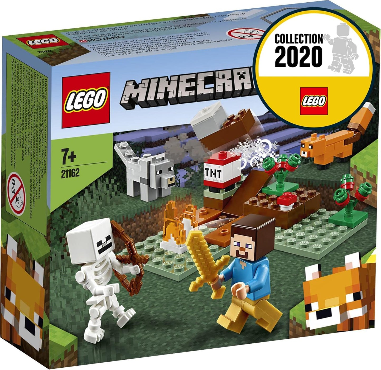 Lego 21162 Minecraft The Taiga Adventure Building Set with Steve, Wolf And Fox Figures, Toy for Children Aged 7 Years and Up