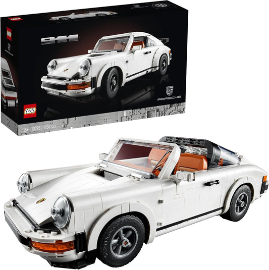 LEGO 10295 Icons Porsche 911 Racing Car Building Set, Collectible Turbo Targa, 2in1 Model Kits for Adults to Build, Gift Idea