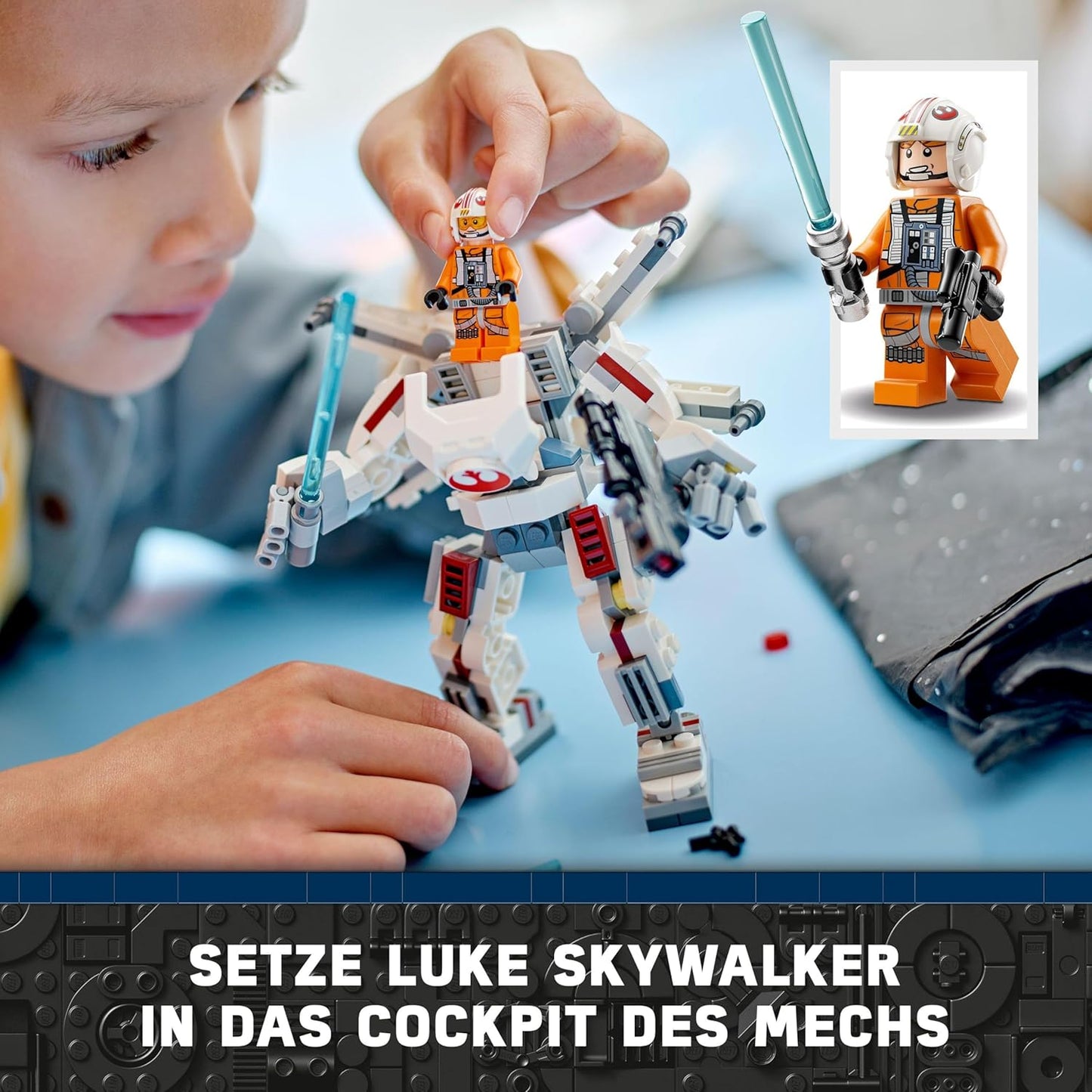 LEGO Star Wars Luke Skywalkers X-Wing Mech, Building Toy Stones for Collecting, Action Adventure, Gift Idea for Creative Boys and Girls from 6 Years, 75390