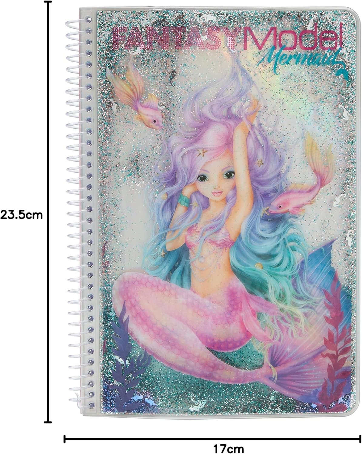 Depesche TOPModel Fantasy 10472 Mermaid Colouring Book 80 Pages Including Sticker Approx. 17 x 23.5 x 1.5 cm