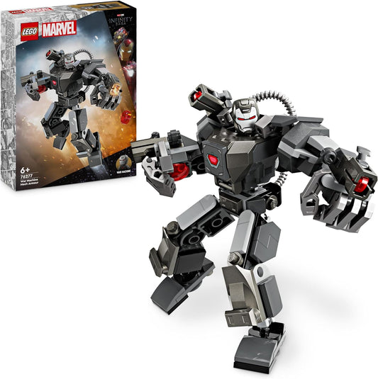 LEGO 76277 Marvel War Machine Mech, Buildable Superhero Toy with 3 Shooters for Children, Legendary Action Figure from the MCU, Gift for Boys and Girls Ages 6 and Up