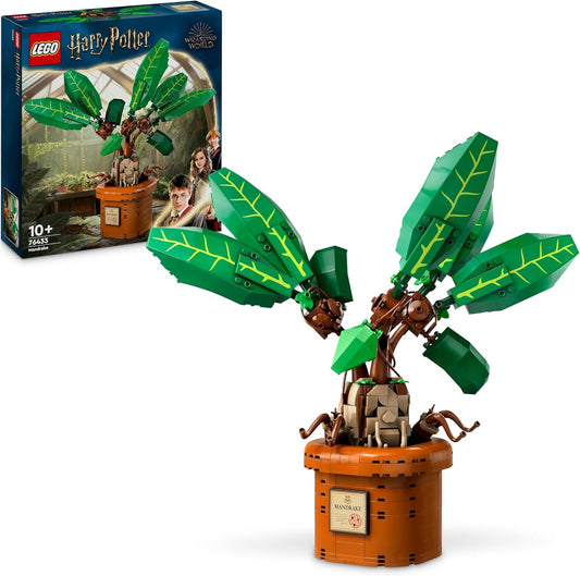 LEGO Harry Potter Magic Potion Plant, Mandrake Plant Toy with Pot, Magic Gift for Girls, Boys and All Fans Playset for Imaginative Kids, Home Decoration 76433