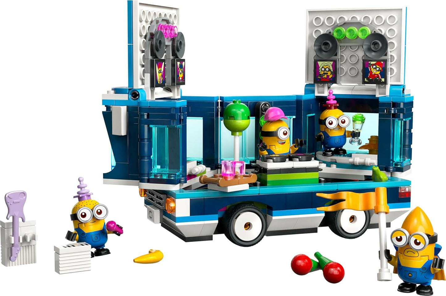 LEGO 75581 Despicable Me 4: Minions and the Party Bus, Gift Idea for Minions Fans, Children’s Toy with 4 Mini Figures for Boys and Girls from 7 Years