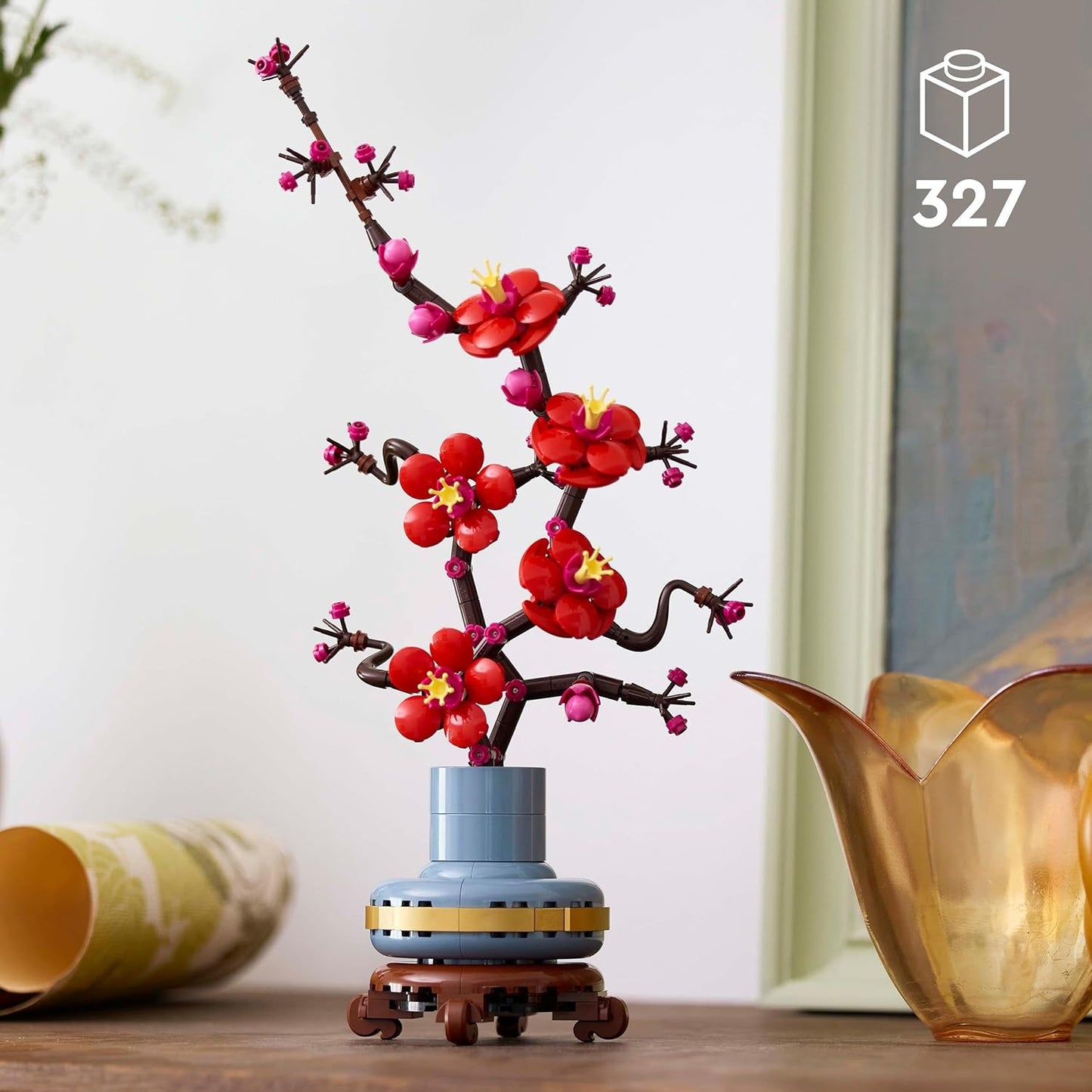 LEGO Icons Plum Blossom, Easy Care Flower Decoration from the Botany Collection, Creative Building Set for Adults, Relaxing Activity for Flower Lovers, Toy Plant to Collect, 10369