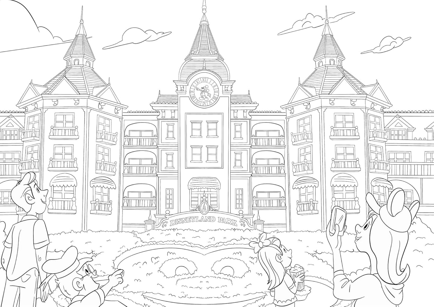 Disney: Disneyland Paris Colouring Book (Young Adult Colouring)