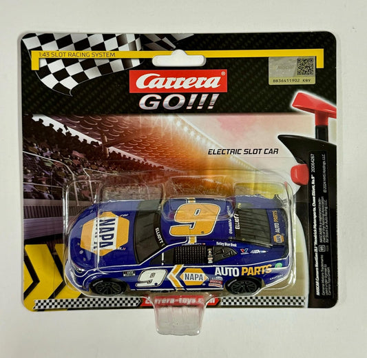 Carrera - 20064267 GO NASCAR Camaro ZL1 Hendrick Motorsports, Chase Elliott No.9 | Scale 1:43 Slot Car | Compatible with GO, GO Plus & Battery Operated | Authentic Details