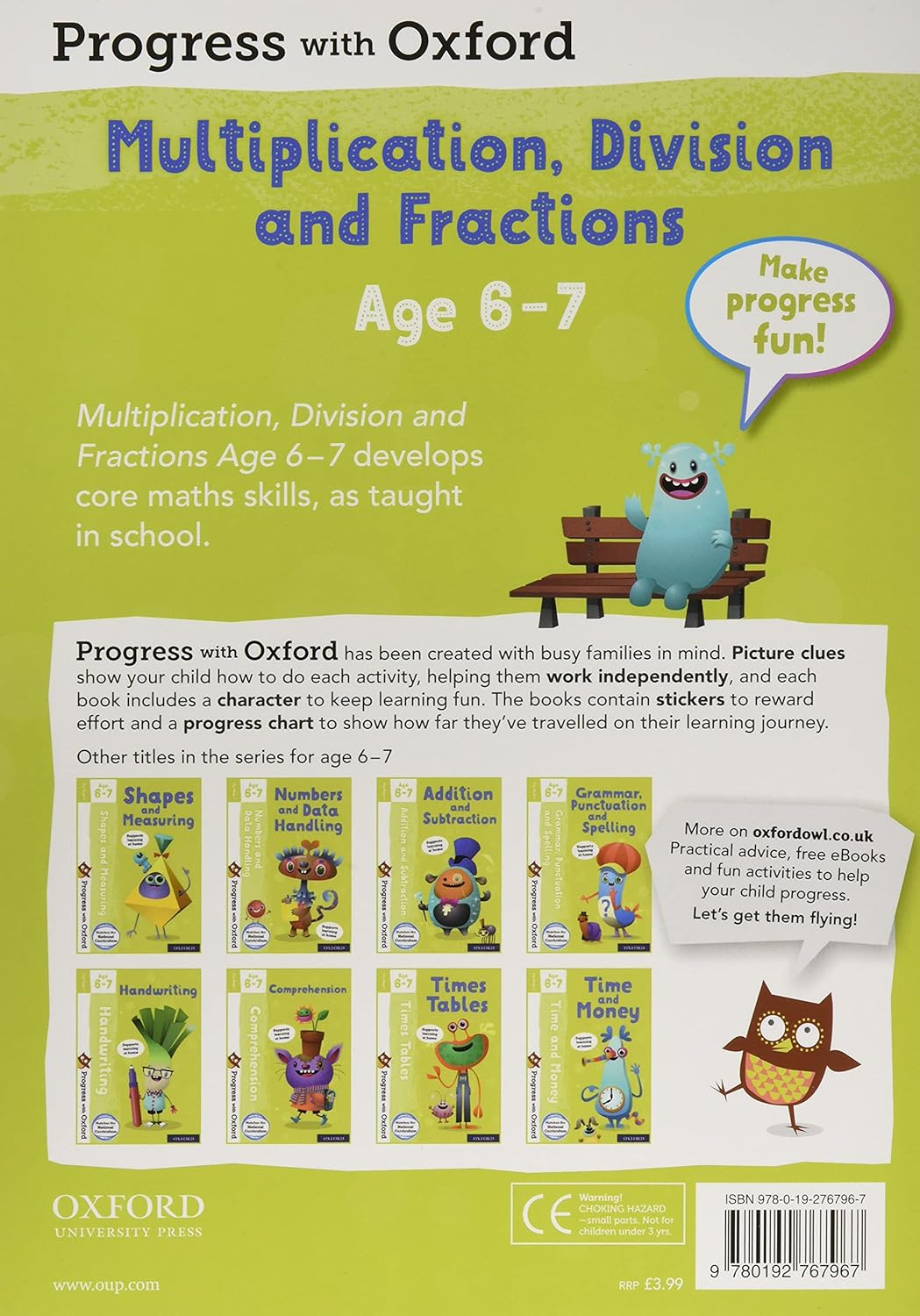 Progress with Oxford: Multiplication, Division and Fractions Age 6-7