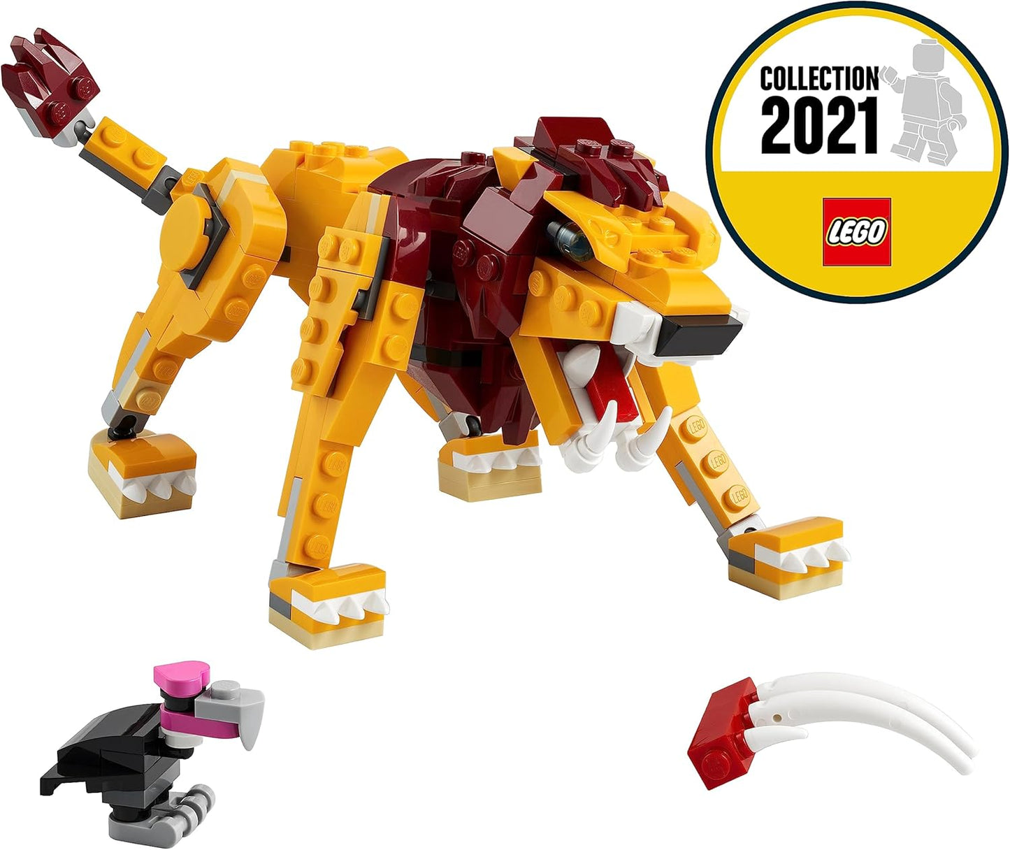 LEGO 31112 Creator 3-in-1 Wild Lion Ostrich and Warthog Set Toy Animals for Children