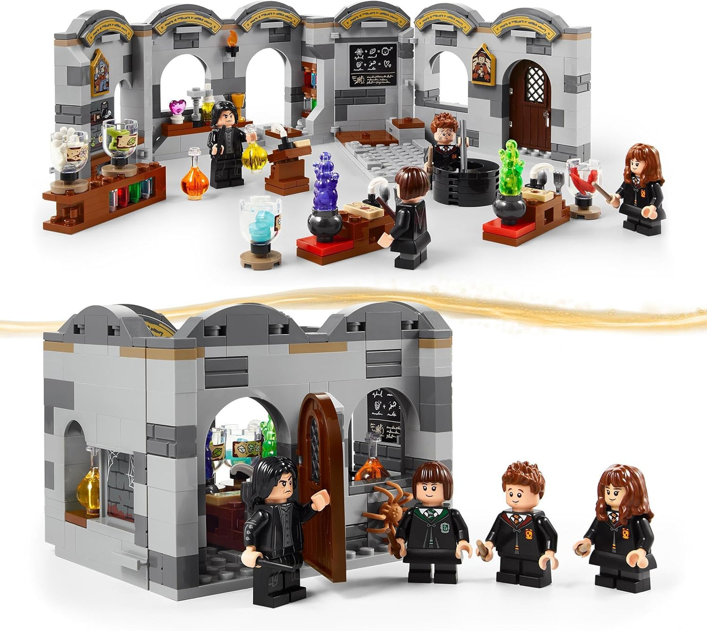 LEGO Harry Potter Hogwarts Castle Potion Lessons Fantasy Toy Buildable Classroom Gift Idea for Boys, Girls and All Fans with Hermione Granger and Severus Snape 76431