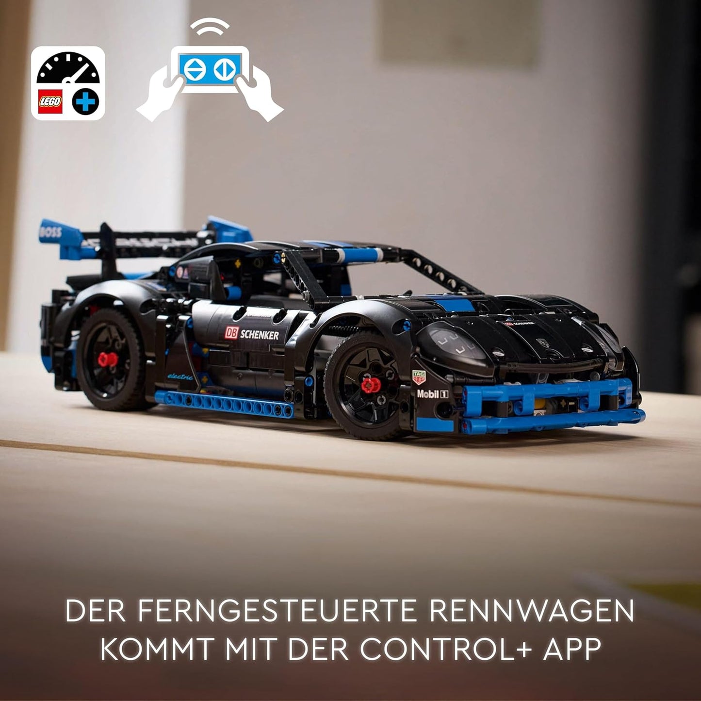 LEGO Technic Porsche GT4 e-Performance Racing Car, Remote Controlled Speedster, Interactive Model Car, Gift for Children, Construction Toy from 10 Years, 42176