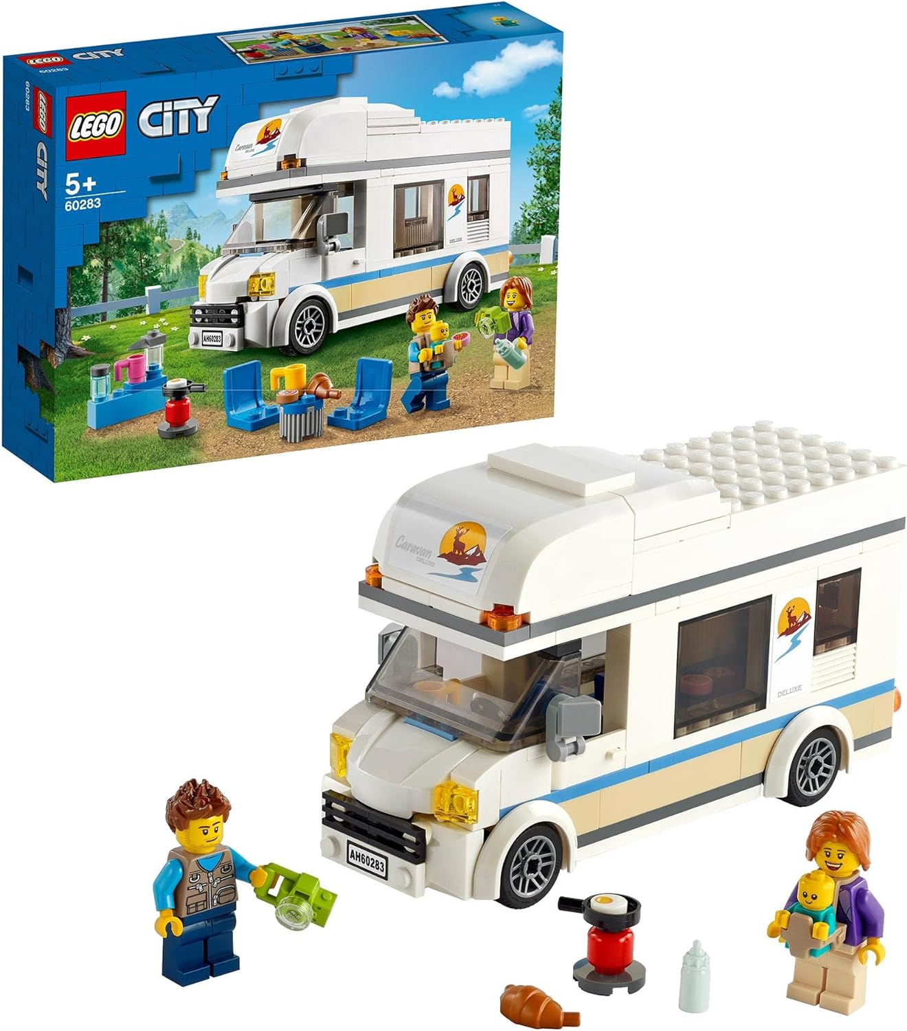 Lego 60283 City Holiday Camper Van Toy, Camper Van Playset, Summer Holiday Toy