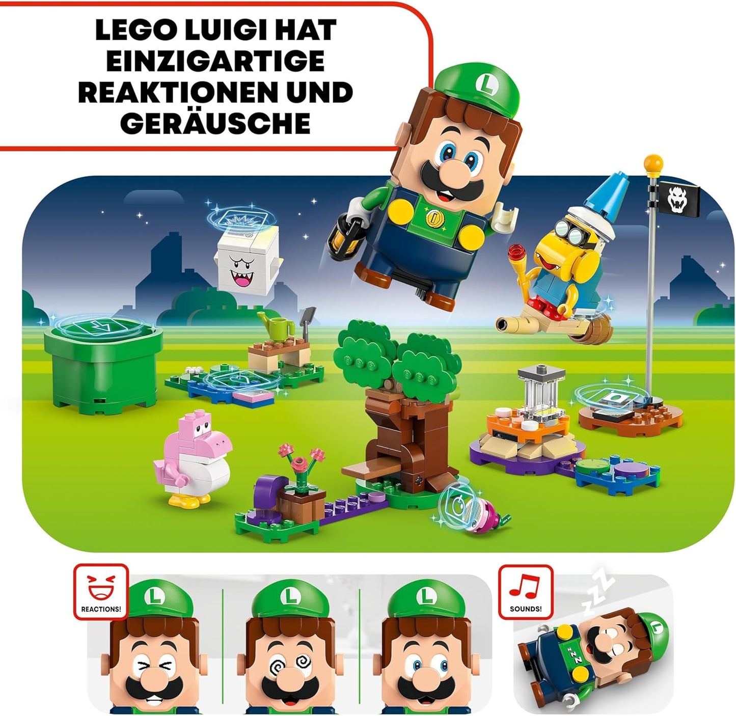 LEGO Super Mario Adventure with the Interactive Luigi, Nintendo Gift for Boys, Girls and Gamers from 6 Years, Adventure Playset for Children with Pink Baby Yoshi 71440