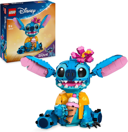 LEGO, Disney Stitch, Bau- und Spielset für Kinder, Figur mit Eiswaffel, Spielzeug, kreatives Set zum Bauen, ideales Geschenk für Mädchen, Jungen und alle Fans der Kinoerfolgs Lilo & Stitch 43249