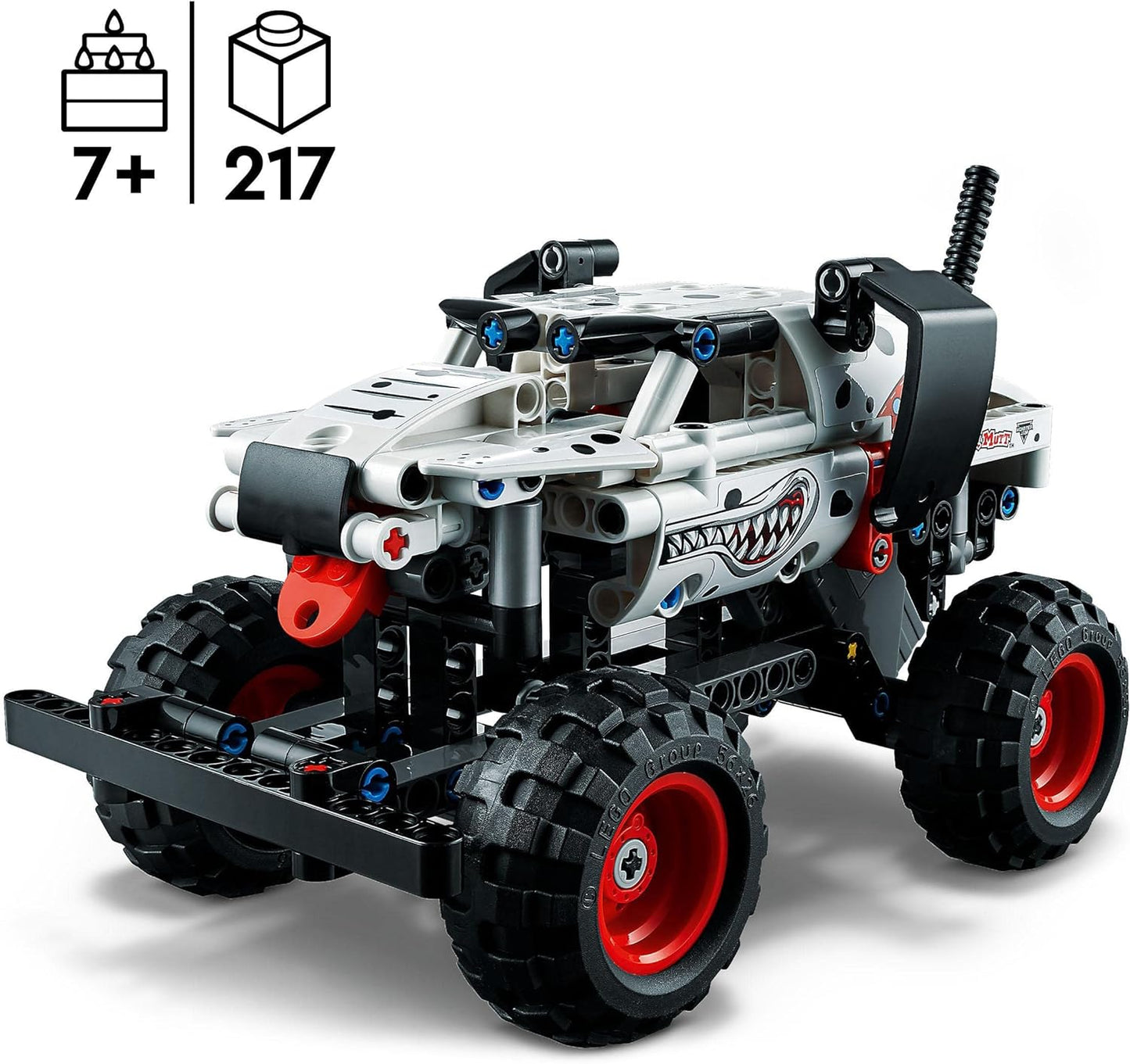 LEGO 42150 Technic Monster Jam Monster Mutt Dalmatian, Monster Truck Toy for Boys and Girls, Racing Toy with Pull-Back Motor