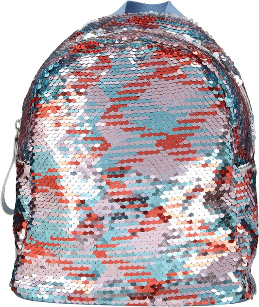 Depesche TOPModel 10826 Backpack with Sequins, Blue, Approx. 23 x 19 x 10 cm, blue