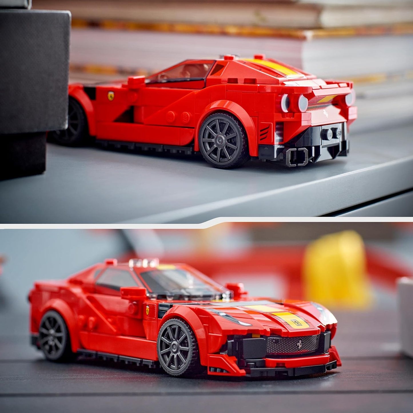 LEGO Speed Champions Ferrari 812 Competizione, Sports Car and Toy Model Kit, 2023 Series, Car Collectible Vehicle Set 76914