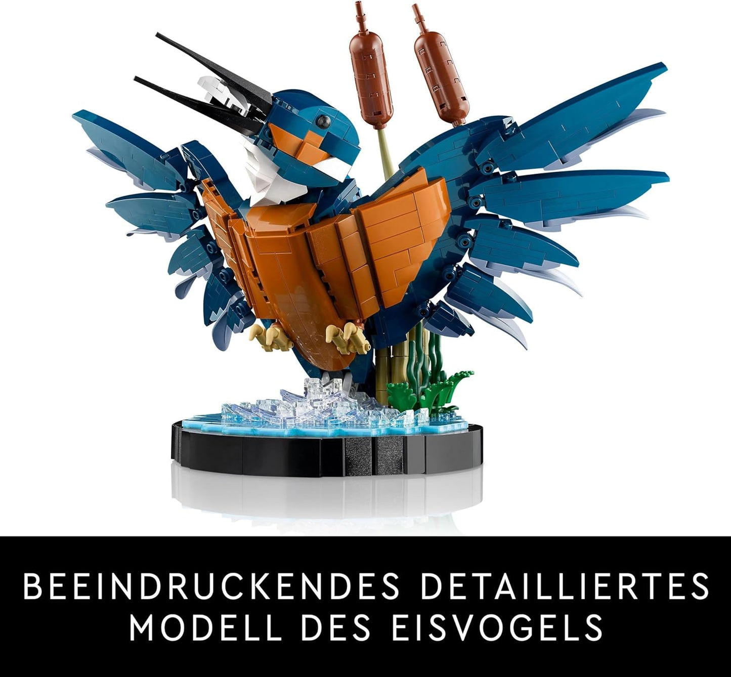 LEGO Icons Eisvogel Modellbausatz für Erwachsene, Vogel-Modell fürs Wohnzimmer oder Büro, Wohn- und Homeoffice-Deko, Geschenk für Vogelliebhaber und Ornithologen, Frauen und Männer 10331