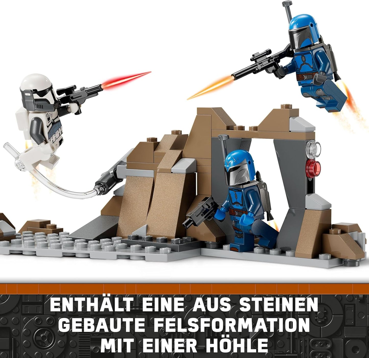 LEGO Star Wars: The Mandalorian Ambush on Mandalore Battle Pack, Adventure Building Toy for Kids, Collectable Action Playset, Gift Idea for Boys and Girls 75373