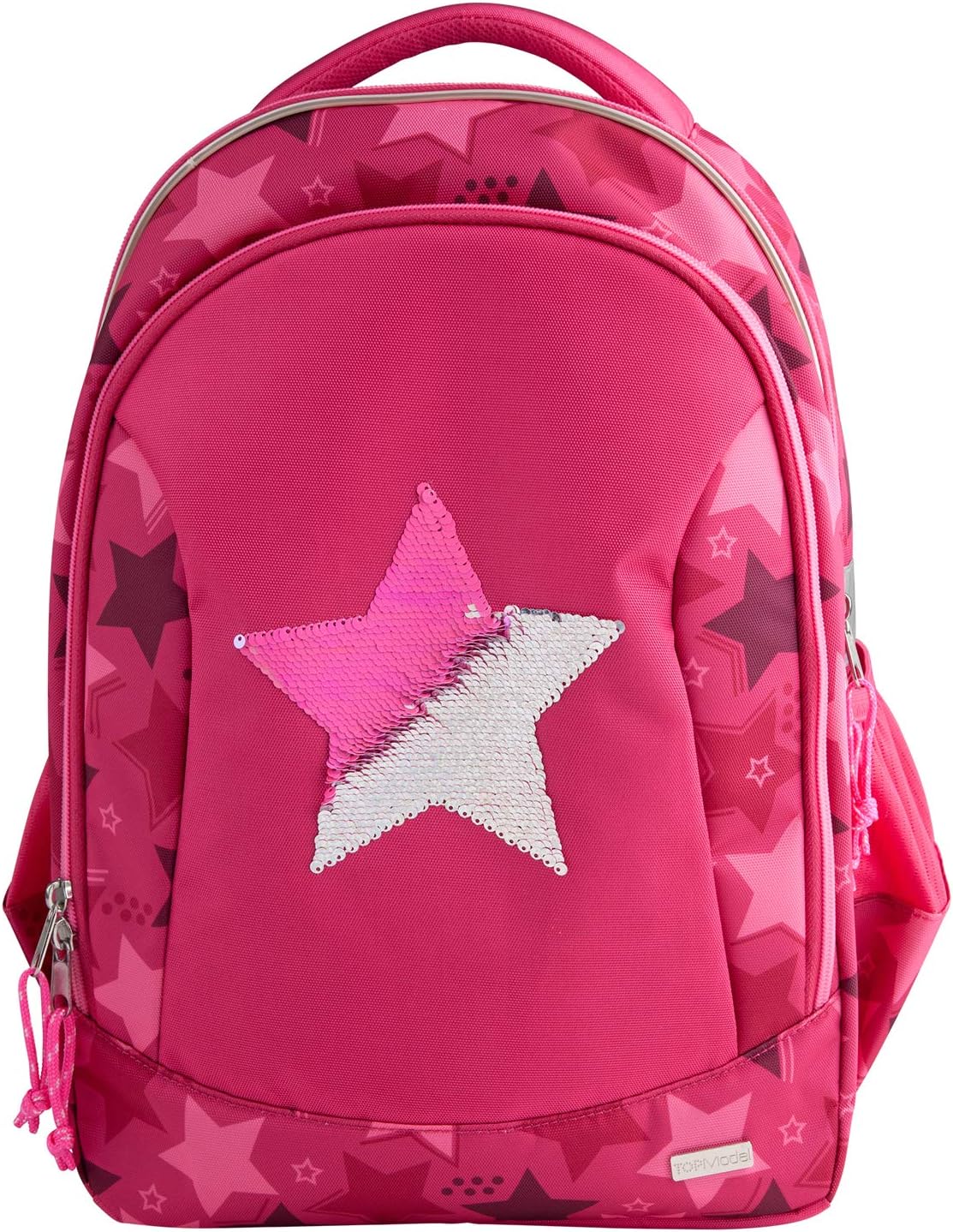 Depesche TOPModel 10722 School Backpack Star Pink Approx. 23 x 34 x 44 cm