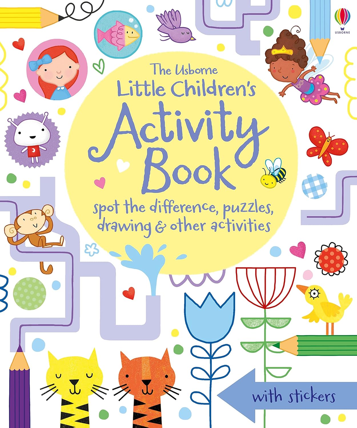 Little Children's Activity Book: Spot the Difference, Puzzles and Drawing: 1