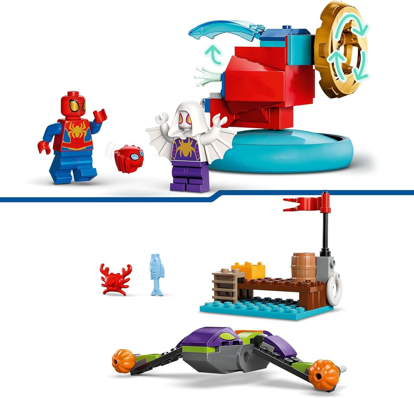 LEGO Marvel Spidey and His Super Friends Spidey vs. Green Goblin Spider-Man Toy with Mini Figures, Superhero Toy with Vehicles, Gift for Boys and Girls from 4 Years 10793