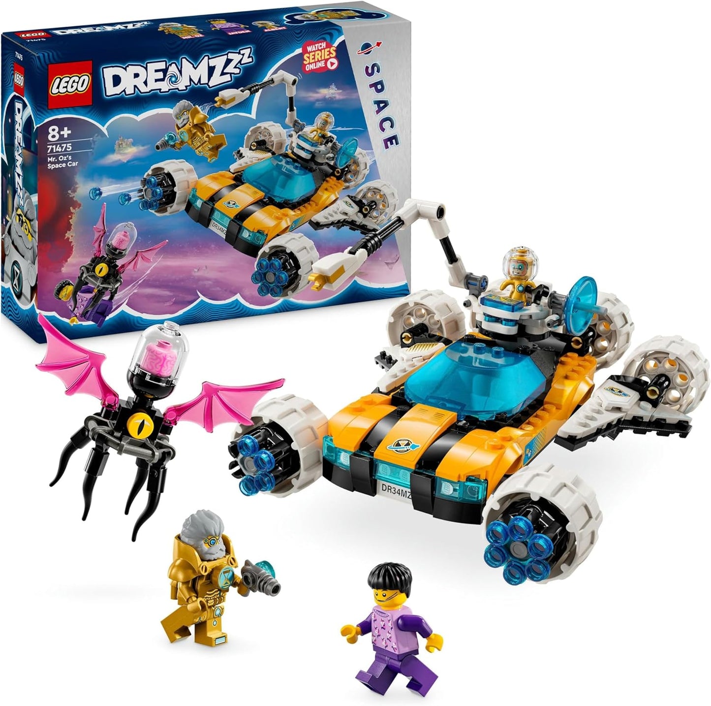 LEGO DREAMZzz 2-in-1 The Space Buggy by Mr. Oz Set with Toy Car or Space Shuttle, Includes Mini Figures Mr. Oz, Albert and Jayden, Space Gift for Children Aged 8 and Above 71475