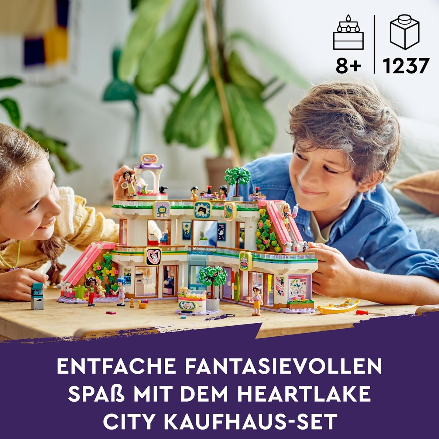 LEGO Friends Heartlake City Department Store, Dollhouse Toy for Girls and Boys, Set with Figures, Promotes Social-Emotional Development, Gift for Children from 8 Years 42604