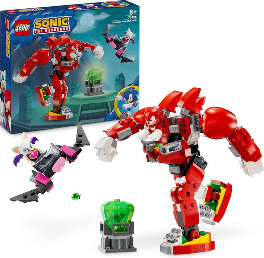 LEGO Sonic The Hedgehog Knuckles' Guardian Mech Action Figure Toy for Boys and Girls from 8 Years, with Master Emerald and Other Figures from the Video Game, Gift Idea for Children 76996