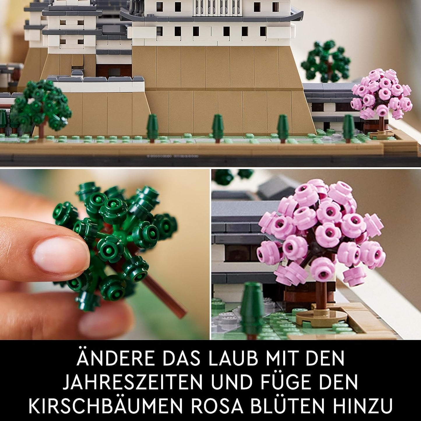 LEGO 21060 Architecture Himeji Castle Model Kit for Adults, Landmark Collection Set for Fans of Creative Gardening and Japanese Culture, With Cherry Blossom Tree, Gift for Him and Her