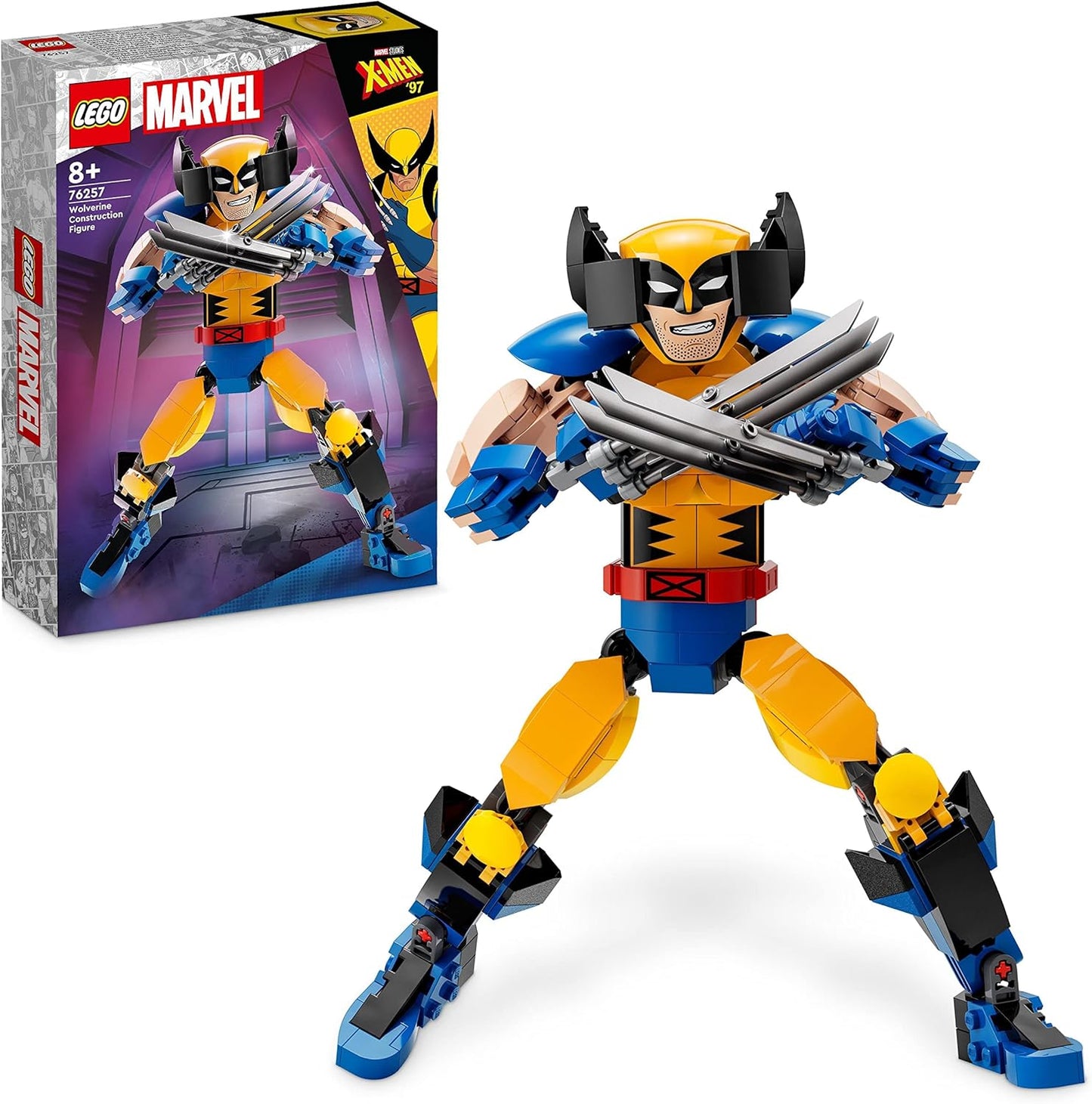 LEGO 76257 Marvel Wolverine Construction Figure, Superhero Action Figure with Claws from X-Men, Toy and Collectible for Children, Boys and Girls from 8 Years