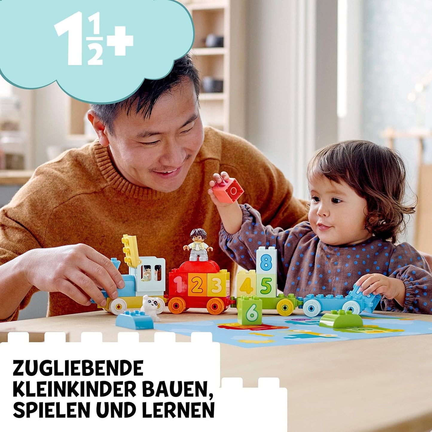 LEGO DUPLO Zahlenzug - Zählen lernen, Zug Spielzeug, Lernspielzeug für Kinder ab 1, 5 Jahren, Baby Spielzeug für Mädchen und Jungen 10954