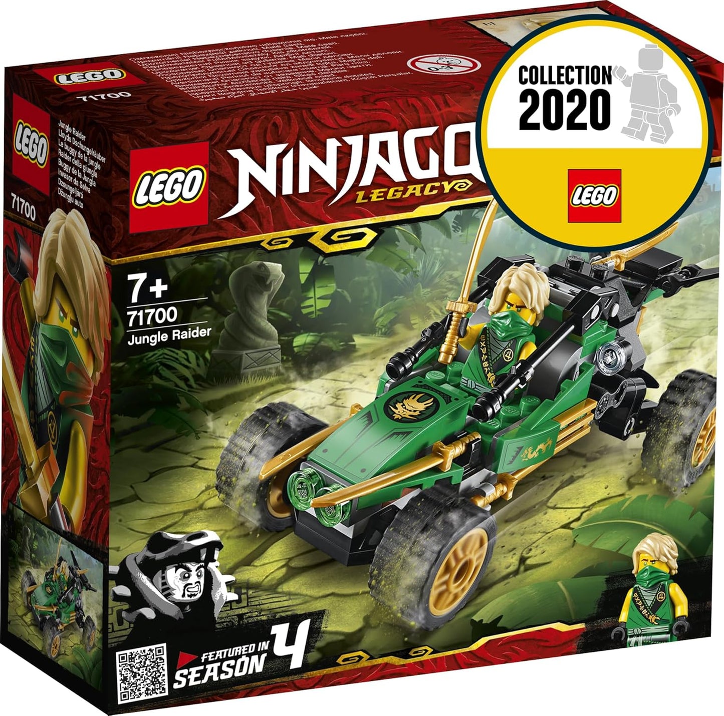 LEGO 71700 Ninjago Legacy Lloyds Jungle Robber Car with Lloyd Mini Figure, Tournament of the Elements Kit