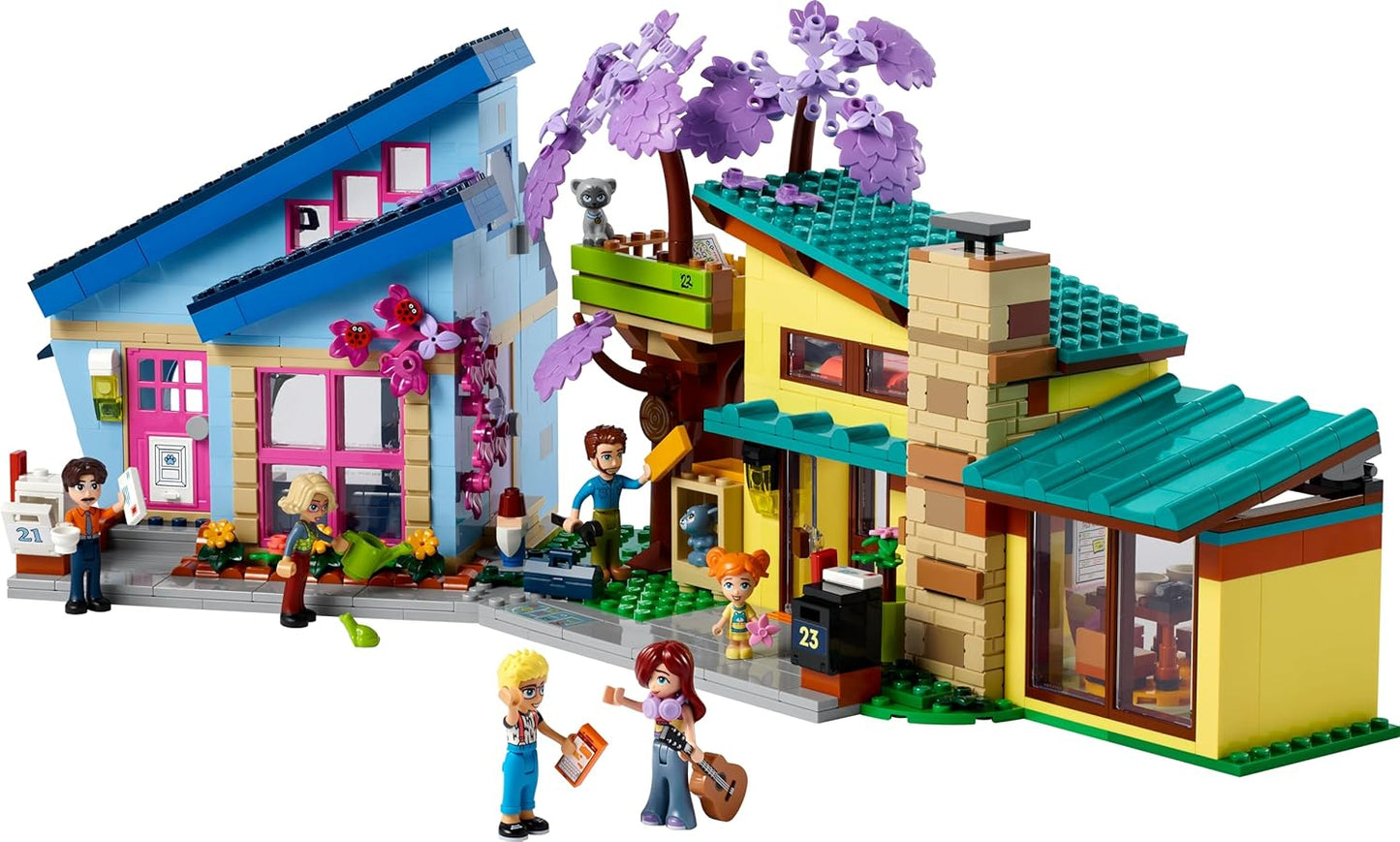 LEGO Friends Ollys and Paisleys Family House, Dollhouse with Figures and Accessories, Set with Two-Tier House Toy and Tree House, Creative Gift for Girls and Boys from 7 Years 42620