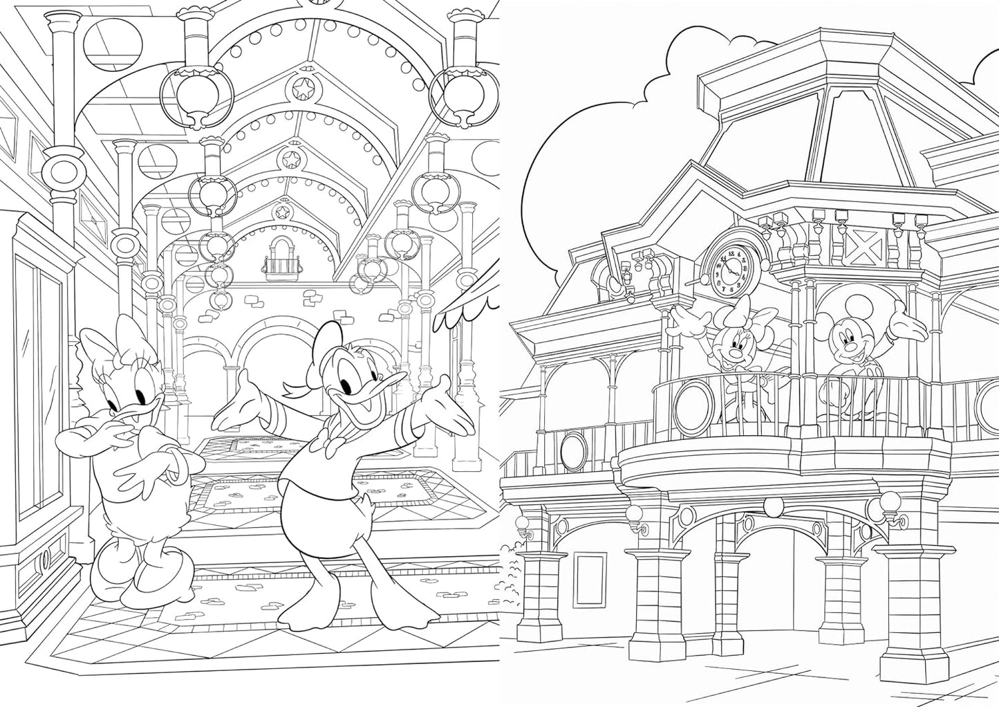 Disney: Disneyland Paris Colouring Book (Young Adult Colouring)