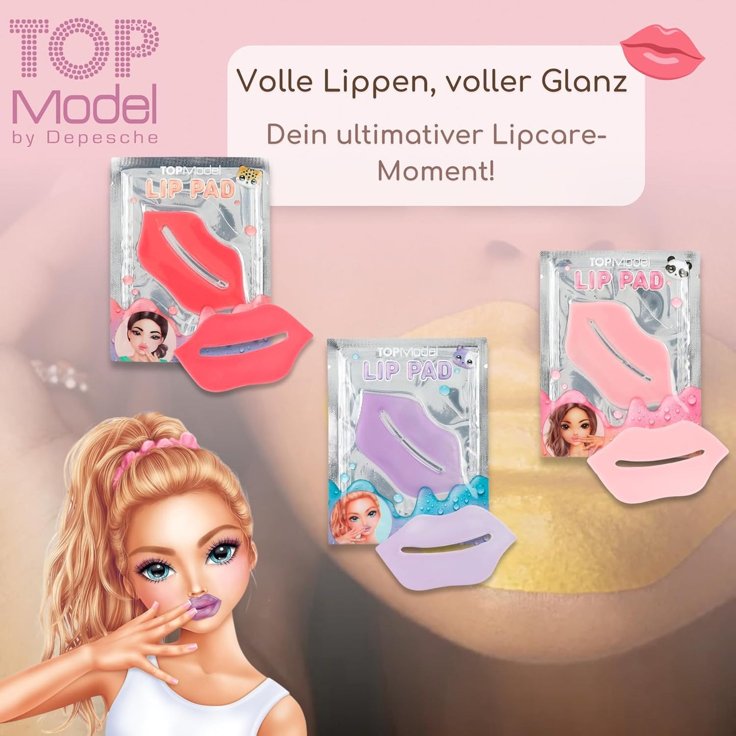 TOPModel Lip Pad Beauty and ME & TOPModel Eye Pads Beauty and ME - Pamper Your Lips and Eyes with Intensively Nourishing Products for a Fresh, Radiant Look and Pure Relaxation.