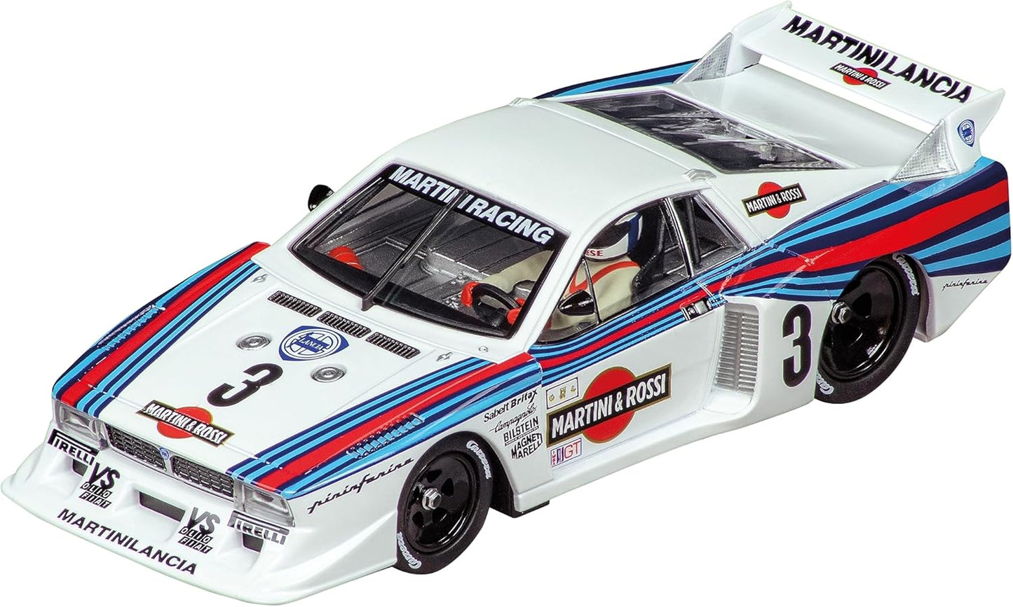 Carrera - 20031065 - Digital 132 I Lancia Beta Montecarlo Turbo Lancia Martini Racing No3 Daytona 1981 I Drive a Legend of Racing I With Original Lancia Licence I Slot Car in 1:32 Scale