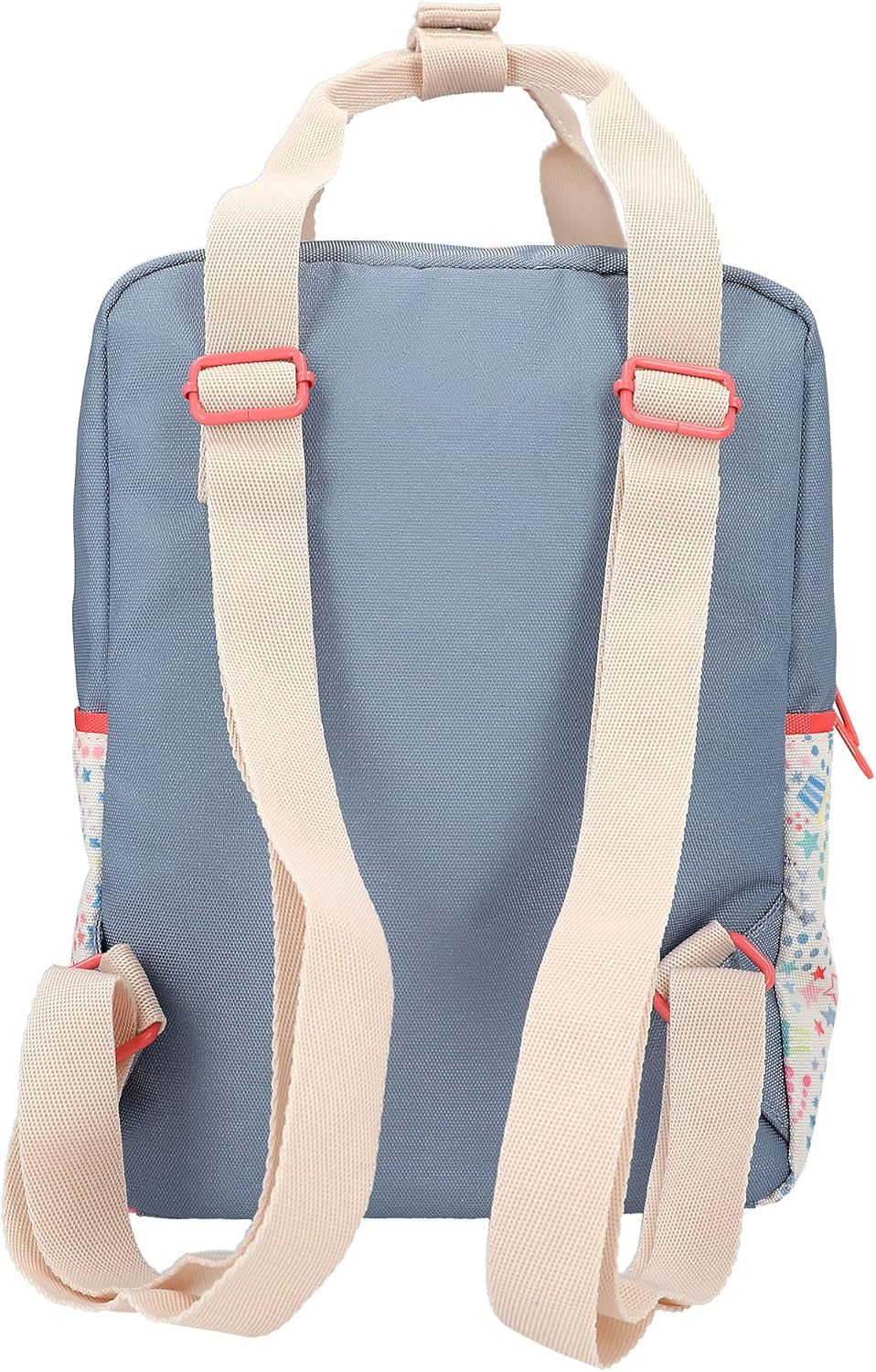 Depesche 12385 TOPModel Cutie Star Backpack in Denim Blue with Model Motif and Star Pattern, Bag with Adjustable Shoulder Straps