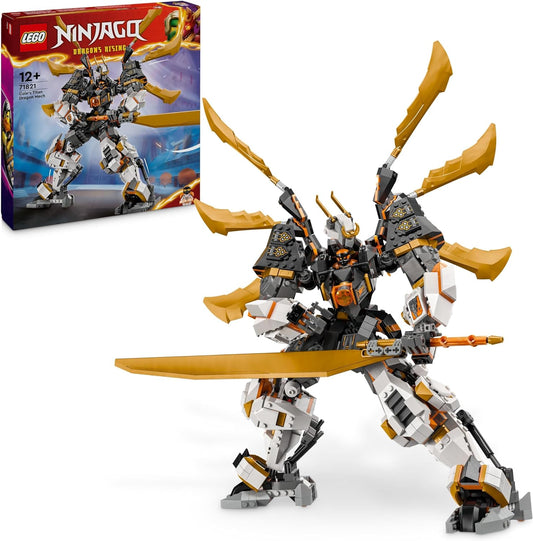 LEGO Ninjago Coles Titan Dragon Mech, Adventure Toy for Children, Ninja Playset with 1 Mini Figure, Birthday Gift for Boys and Girls from 12 Years, Fantasy Play Set 71821