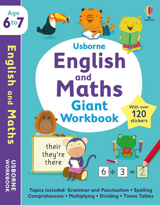 Usborne English and Maths Giant Workbook 6-7 (Usborne Workbooks)