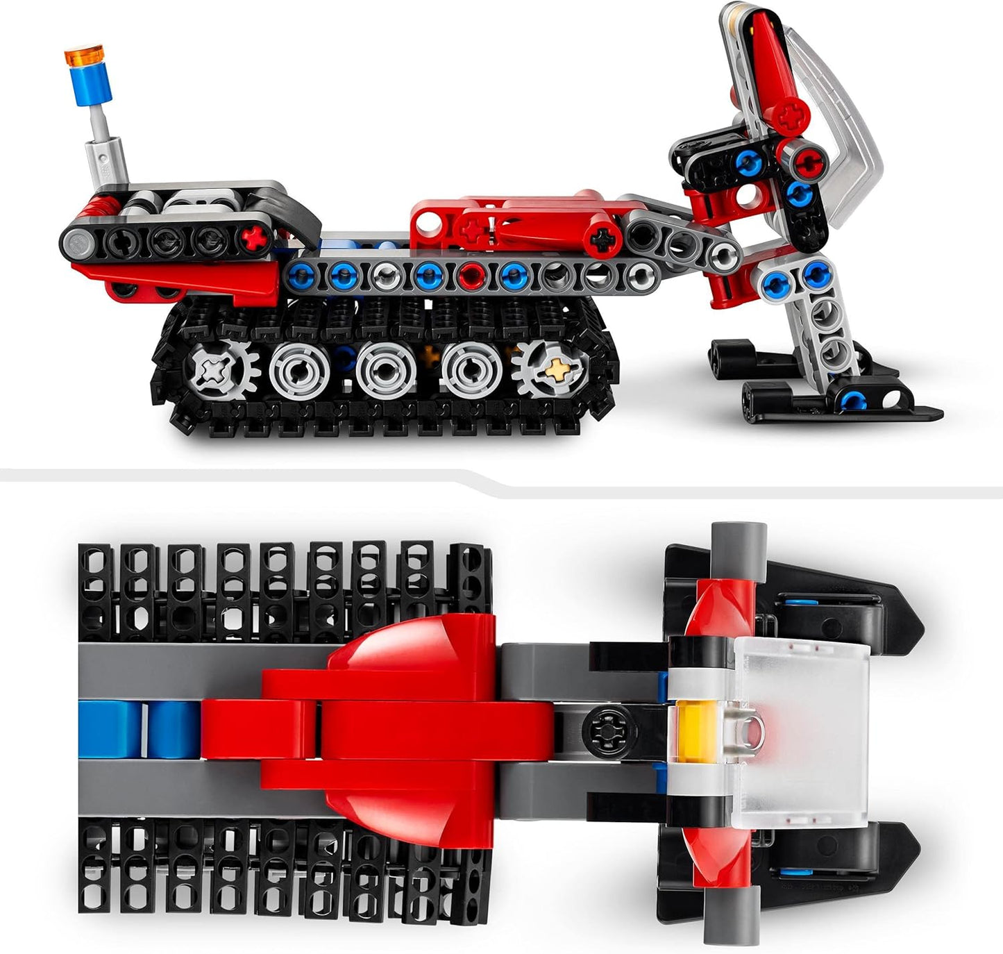 LEGO 42148 Technic Snow Groomer, 2-in-1 Winter Vehicle Model with Toy Snowmobile, Small Christmas Gift for Children, Technology Learning Toy for Boys and Girls from 7 Years and above