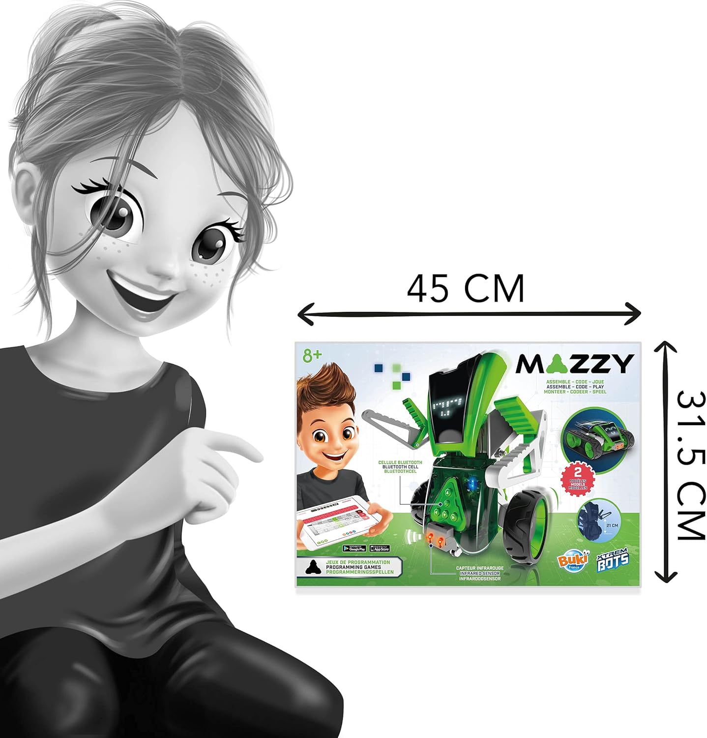 Buki 7603 Mazzy Robot (French Version)