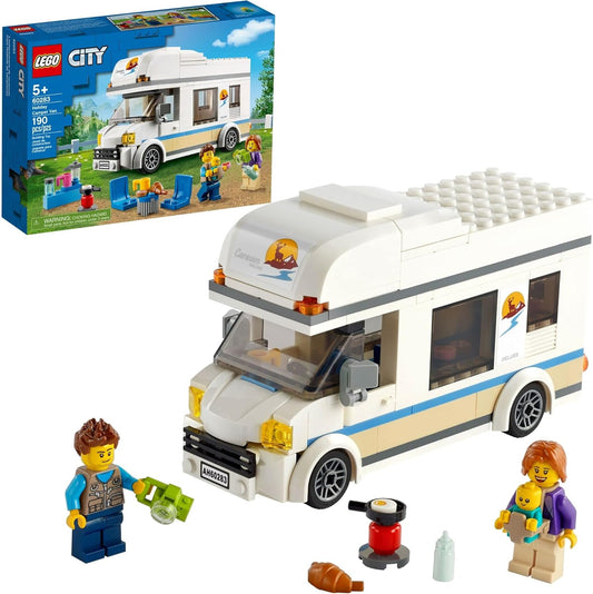 LEGO City Holiday Camper Van 60283 Building Kit; Cool Vacation Toy for Kids, New 2021 (190 Pieces)