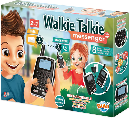 Buki France TW04 Walkie Talkie Messenger Black and White