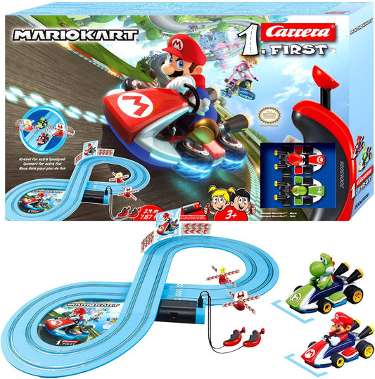 Carrera First Nintendo Mario KartTM 20063026 Racing Track Set, 2.4 Metres, from 3 Years, Single, multicoloured