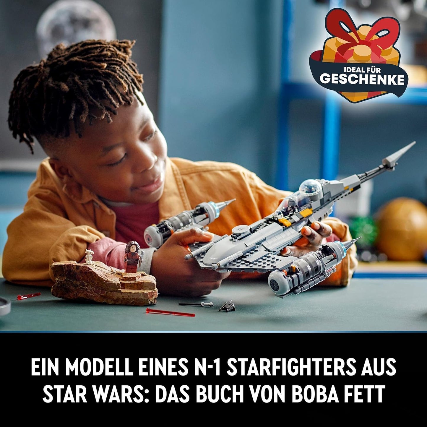 LEGO 75325 Star Wars The N-1 Starfighter of the Mandalorian; Book of Boba Fett; Building Toy Set with Baby Yoda Figure