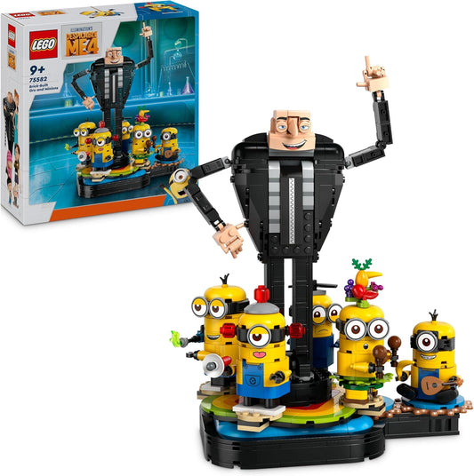 LEGO Despicable Me 4 Gru and the Minions Stones Dancing Toy Movie Figures for Building, Playing and Displaying, Gift for Boys and Girls 75582