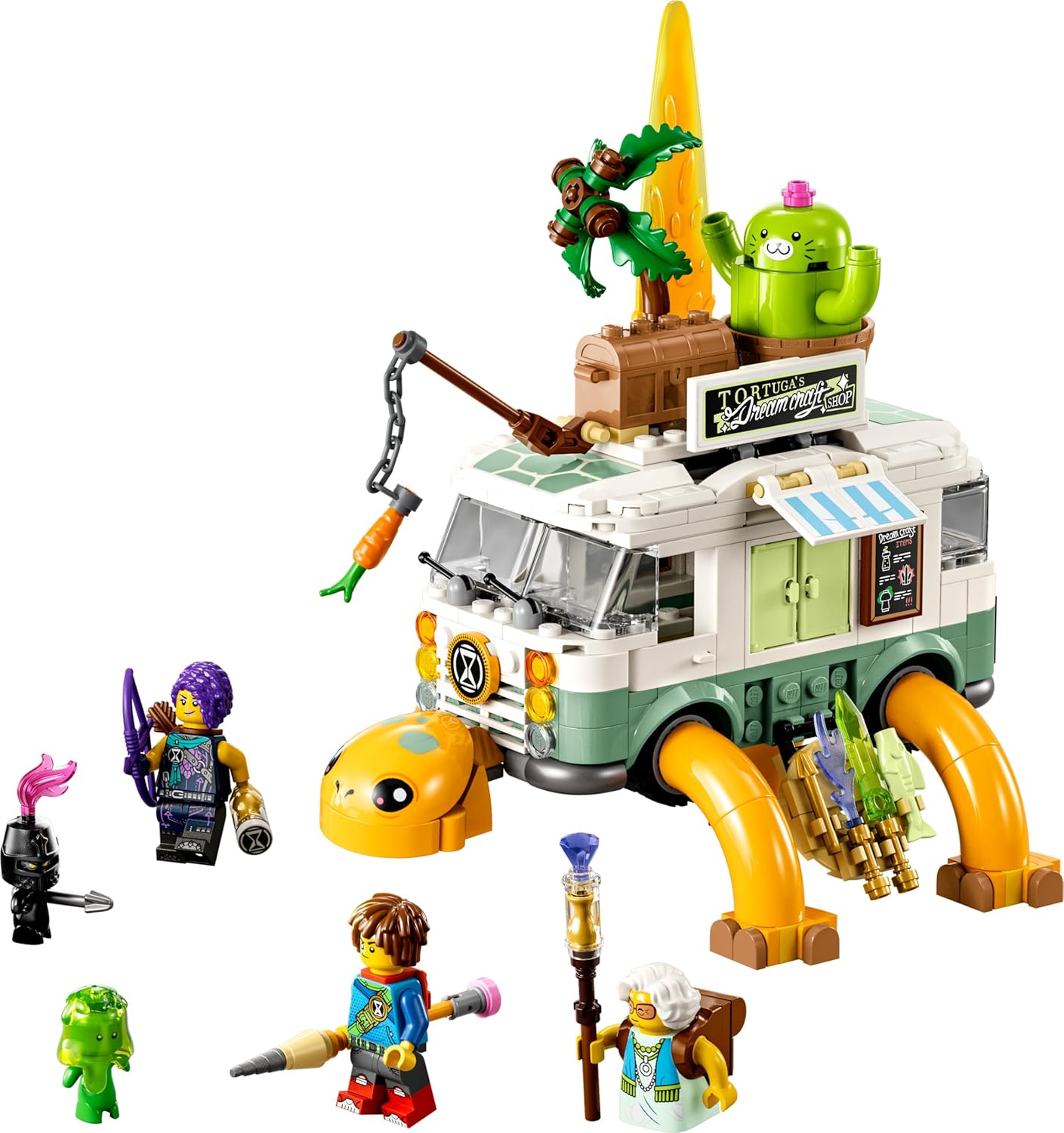 LEGO DREAMZzz 2-in-1 Mrs. Castillos Turtle Bus Build the RV Toy from the TV Show in 2 Ways with Figures Mateo, Zoey and Z-Blob, Toy for Girls and Boys from 7 Years 71456